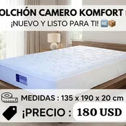 Colchón Camero Konfort , Garantía , Domicilio Sin Costo Adicional , Nuevos 🆕 - Img 58209922