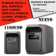 Estacion de Energia EcoFlow DELTA3 Max, Potencia Pico (4800W), Potencia Nominal (2400W), Energía (2048Wh)"Nuevo Sellado" - Img 57894695