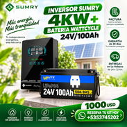 Kit Solar: Inversor Sumry negro 4kw + Batería Wattcycle 24V/100Ah - Img 58010110