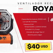 Ventilador recargable Royal 20000 mAh - Img 57939333