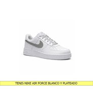 TENIS NIKE AIR FORCE BLANCO Y PLATEADO - Img 55759531