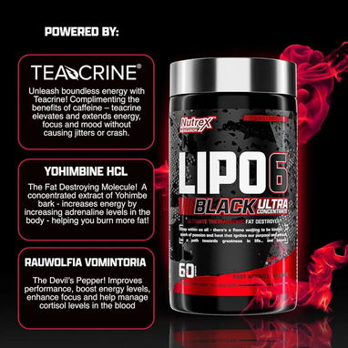Lipo 6 Black Ultraconcentrado 60cup a 30serv. 58234161 FITNESSARMY - 3/4