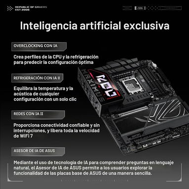 🖥️.ASUS ROG Maximus Z890 Hero Placa base Intel® Z890 LGA 1851 ATX, Intel® avanzada lista para PC, 22+2+1+2 etapas, DDR5 - Img 127574119