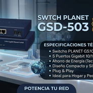 Switch Planet GSD 503 (5 puertos a Gigabit Ethernet)- 25 USD - Img 57487046