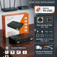 Mini UPS CON POE INTEGRADO 20000 mAh - ABASTECE ROUTER y NANO EN APAGÓN! - Img 57216871