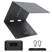 Panel solar portátil plegable de 30 W puertos USB-A y USB-C - Img 58483804