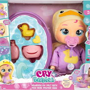 Juguetes: Bebé llorón interactivo – Zoe y su primer baño 30 cm (Original) - Img 56736147