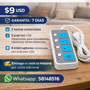 EXTENSIÓN ELECTRODOMÉSTICA INTELIGENTE KING USB 2M - Img 55996801