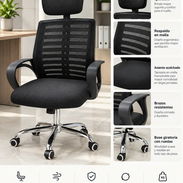 Silla ejecutiva con diseño ergonomico - Img 57674688