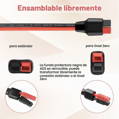 Cable Adaptador Conector Anderson a MC4 - 10 AWG (50 cm) - 2/3