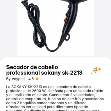 Secadores de cabellos sokany - 2/2