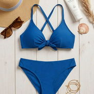Bikini Clásico Azul Cobalto – Estilo y Elegancia Talla M - Img 56993024