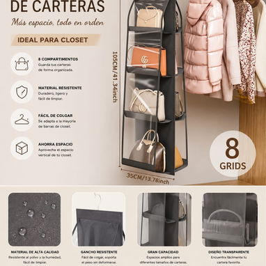 Organizador de carteras para closet - 2/2