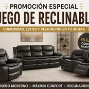 Sofá reclinable 3,2,1 inportado de lujo - Img 55544135