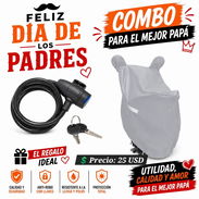 Capa protectora para moto + Candado de cable con llave de alta seguridad - Img 56012146