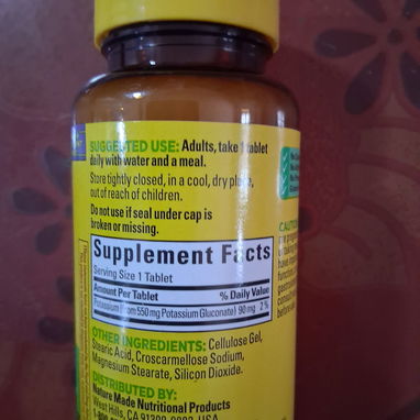 POTASIO GLUCONATO 12USD, 5 6799461 Y 51699376 - Img 107523005