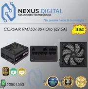 !!💻!! Fuente CORSAIR RM750x (750W/62.5A) 80+ Oro, NUEVA en caja !!💻!! - Img 48422334