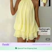Vestido amarillo elegante - Img 54184986