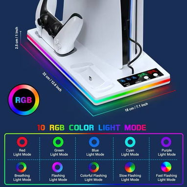 ☎️53544655 🛵 Entrega Disponible ⭐ Base multifuncional con sistema de enfriamiento para PS5⭐ - Img 110416531