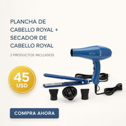1° SECADOR DE CABELLO ROYAL + PLANCHA PARA EL CABELLO - Img 56188141