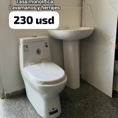 Juegos de baño  con lavamanos y herrajes. Con domicilio incluido dependiendo del lugar. Interesados al PV 58 62 17 00 - 2/2