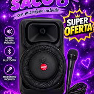 Bocina portátil Saco 8 pulgadas con micrófono (65usd) - Img 58198936