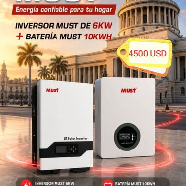 Se venden combos de Inversores, baterias e inversores , somos de la Habana . Contactar al WhatsApp 51170866 - Img 128159579