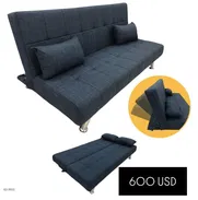 Sofá cama con sus cojines. De muy buena calidad!!! - Img 49413417