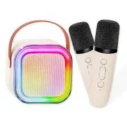 Máquina de Karaoke Portátil Mini con luces LED - Img 50602908