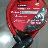 Cable de acero con candado antirrobo para motos y bicicletas - Img 45104814