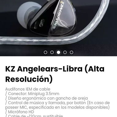 KZ Angelears-Libra (Alta Resolución) Audífonos IEM de cable - Img 122430704