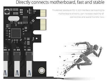 0km✅ PCIe Card Orico 7xUSB 3.0 📦 PCIe x1, Alimentación SATA, Interna, Adaptador, Expansión ☎️56092006 - Img 68957502