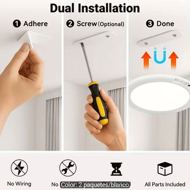 2 Lámparas led recargables con sensor de movimiento - 2/5