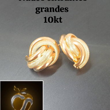 Variedad de modelos de aretes de oro 10k - Img 123679947