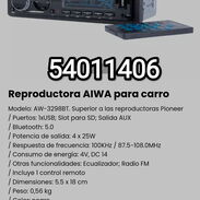 !!!Reproductora AIWA para carro Modelo: AW-3298BT. Superior a las reproductoras Pioneer!!! - Img 45425442