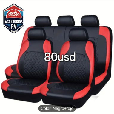 Forro de asiento de auto de cuero sintético - 3/4