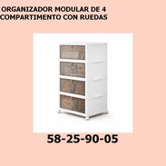 ORGANIZADOR MODULAR  DE 4 COMPARTIMENTO CON RUEDAS - Img 55729295