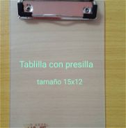 Tablilla plástica con presilla metálica (súper presión)Tamaño 12*15 - Img 45987807