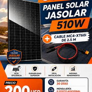 ☀️COMBO PARA SU ESTACIÓN ☀️ PANEL SOLAR JASOLAR 520W + CABLE MC4 A XT60i. TENEMOS MENSAJERÍA CON FACTURA Y GARANTÍA. - Img 57132039