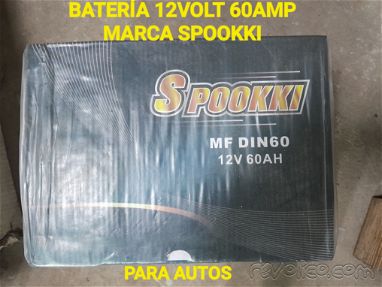 TENGO ESTA BATERIA 12V 60 AMP, DE LA MARCA SPPOKKI PARA AUTOS - Img main-image-44500676
