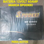 TENGO ESTA BATERIA 12V 60 AMP, DE LA MARCA SPPOKKI PARA AUTOS - Img 44500676