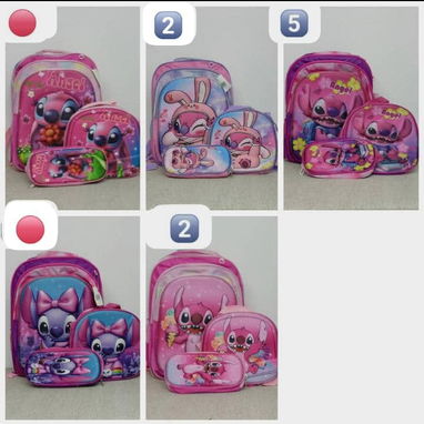 Combos de 3 piezas. Mochilas, merendero térmico y cartuchera - 6/9