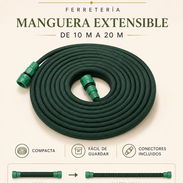 Manguera extensible de jardín 10 a 20 metros con conectores - Img 56764170