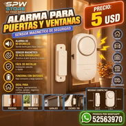 🔐 ALARMA PARA PUERTAS Y VENTANAS – SENSOR MAGNÉTICO - Img 57792058