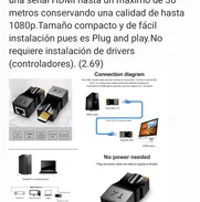 Extensor de cable HDMI a través de cable de red RJ45 - Img 48288541