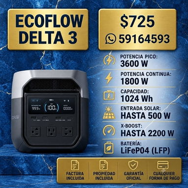 🔥⚡ ¡ENERGÍA SIN LÍMITES! ECOFLOW, GROWATT, DJI, BLUETTI y OUPES. 🔋 ¡POTENCIA A PRECIOS ESPECIALES! - 10/10