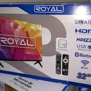 👉Smart TV marca *Royal* de 32 pulgadas 145 usd 💸 ✔️Con dos mandos ✔️Pantalla infinita ✔️Voice contr - Img 55771307