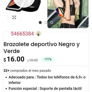 Brazalete deportivo para móviles. Por solo 16 USD 🐝 - 2/2