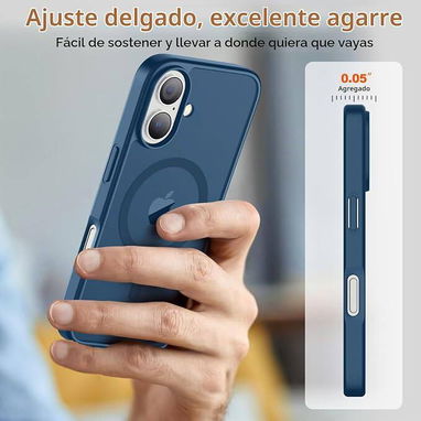 💪Funda Magnética SUPFINE para iPhone 17 – Azul Oscuro💪 - 3/7