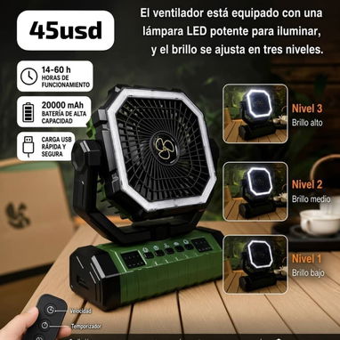 Ventilador recargable X11 similar al F6 - 2/2